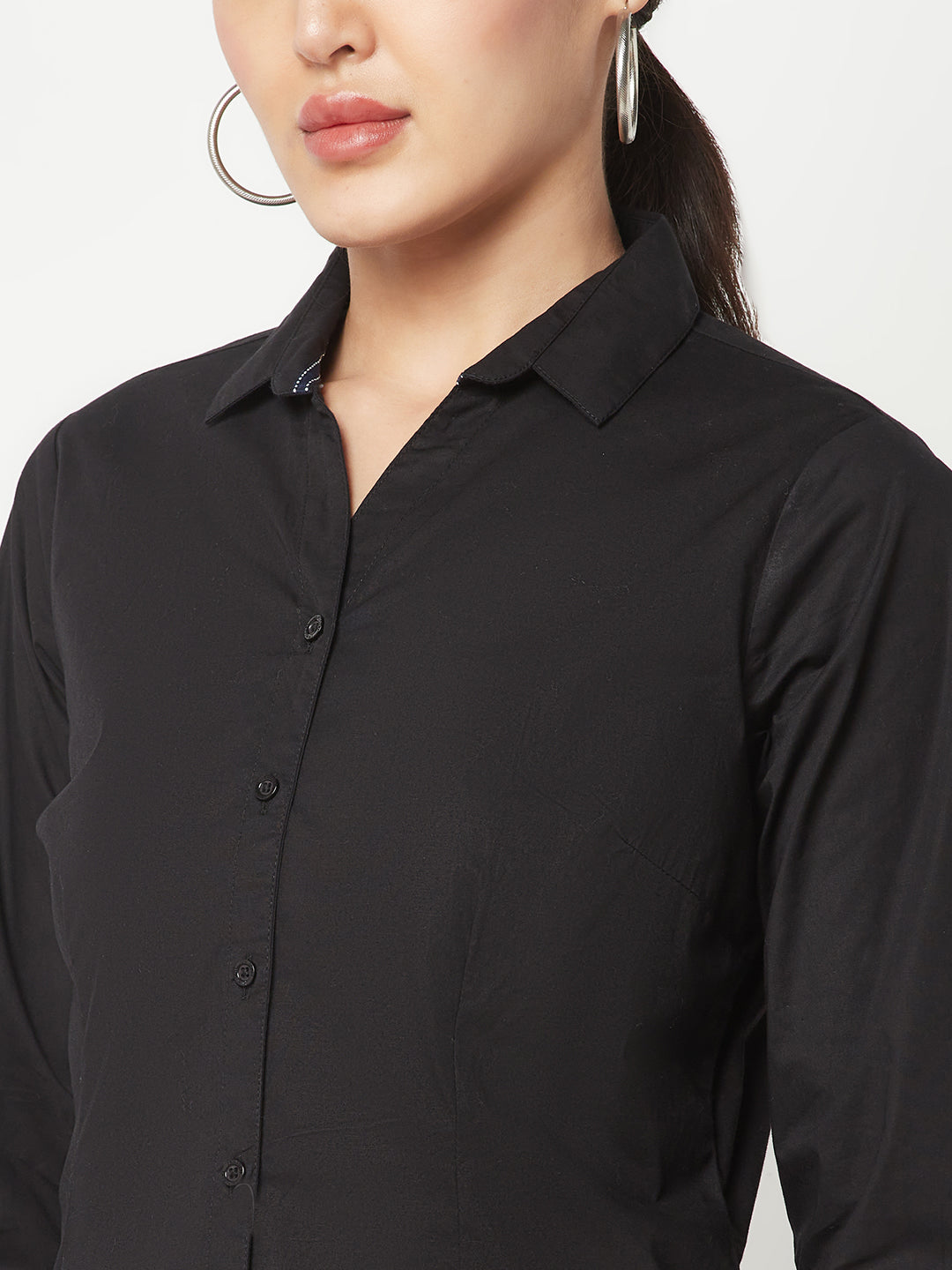 Black Cotton Shirt