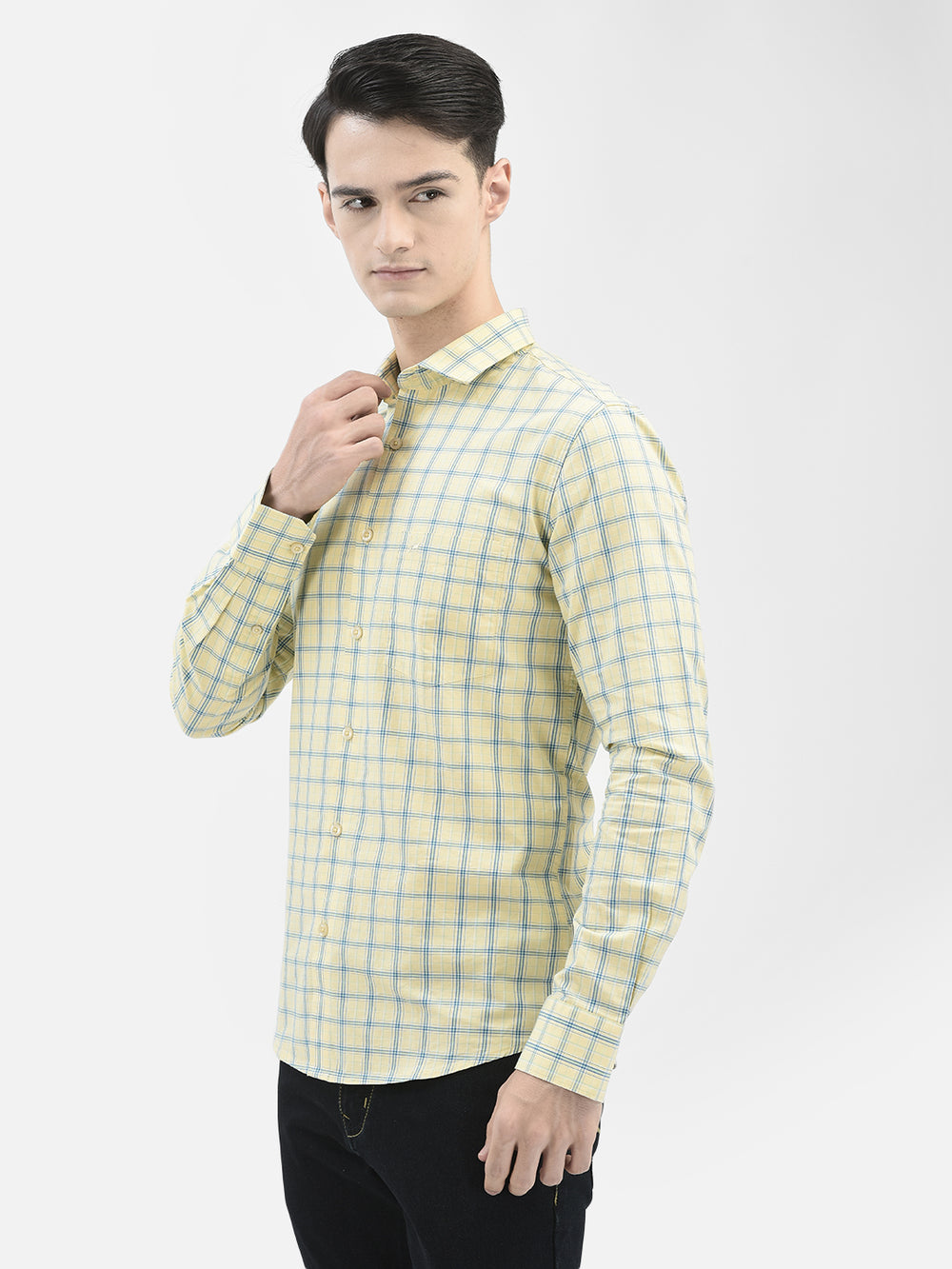 Yellow Checked Shirt