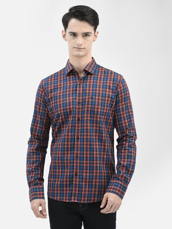 Maroon Checked Shirt