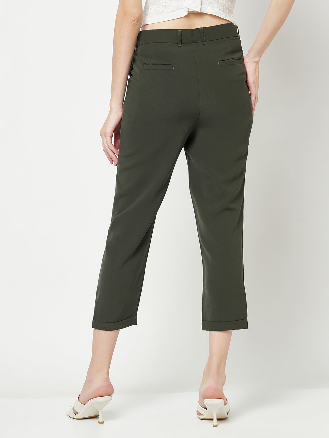 Olive Peg Trousers