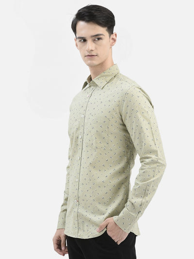 Grey Printed Shirt