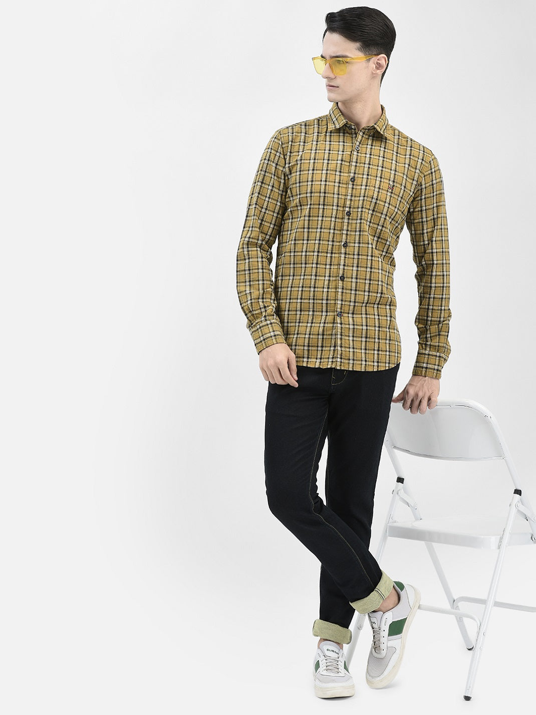 Mustard Checked Shirt