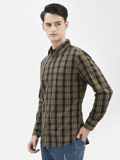 Crimsoune Club Mustard Checked Shirt