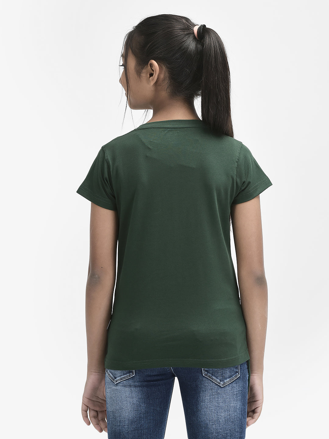  Bottle Green Typography Tshirt