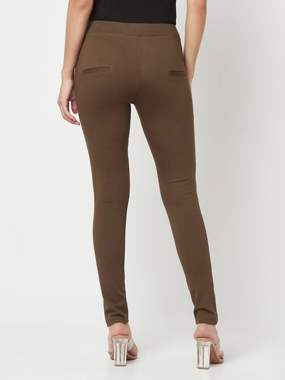 Brown Slim Trousers