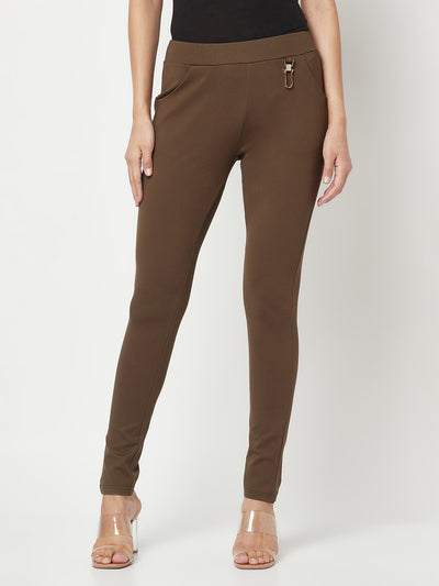 Brown Slim Trousers