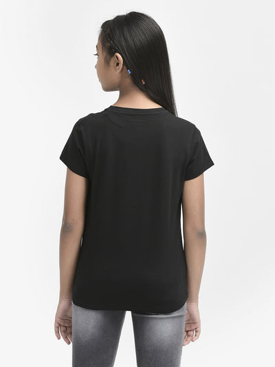 Black Cotton T-shirt