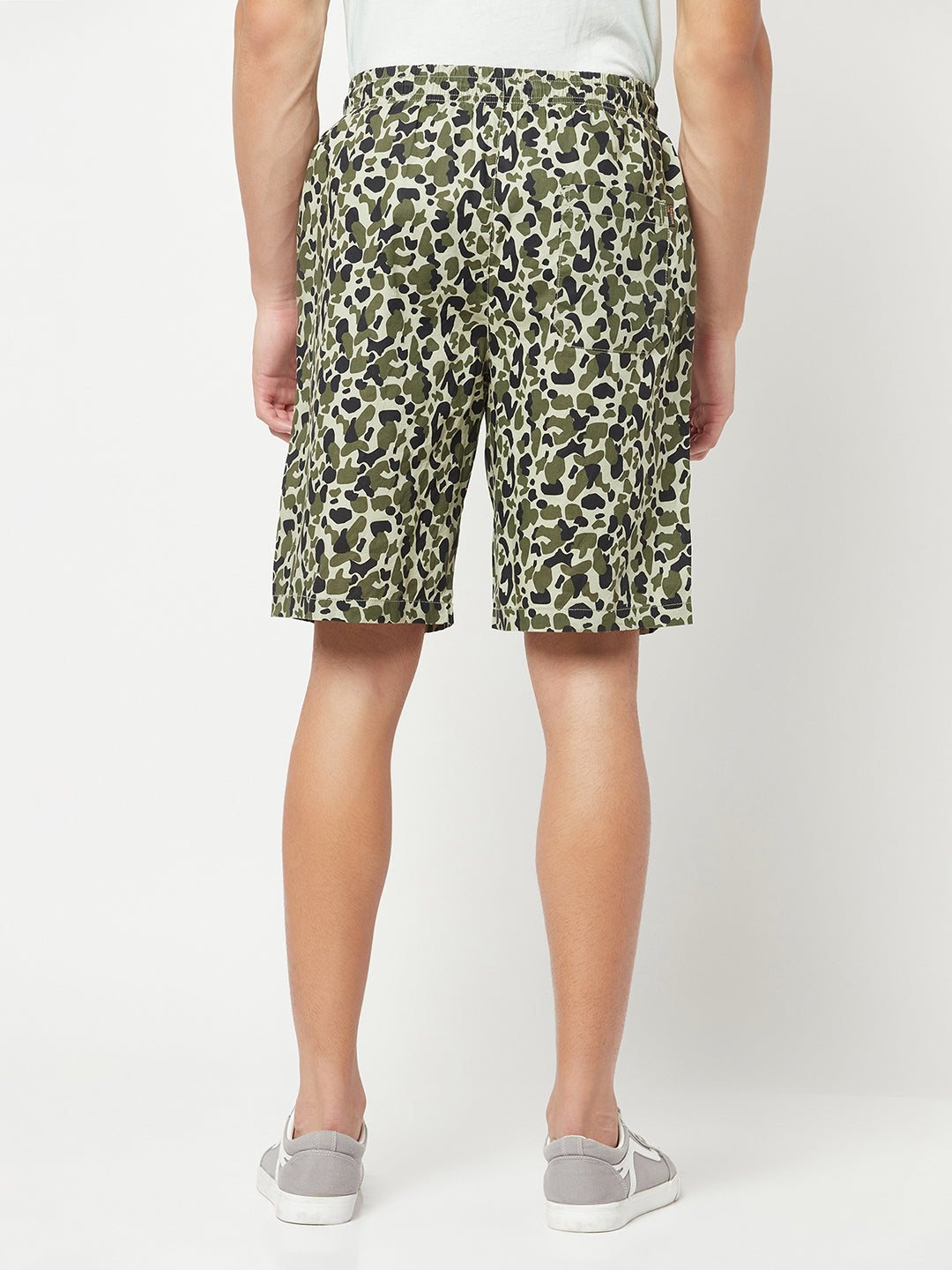 Olive Camouflage Lounge Shorts