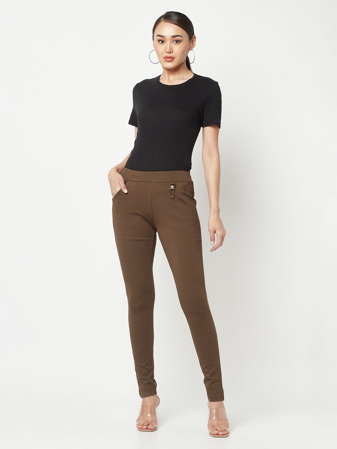 Brown Slim Trousers