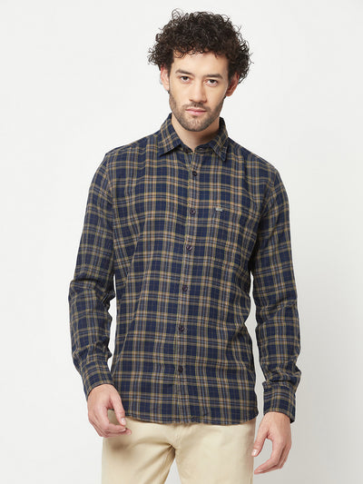 Olive Checked Shirt