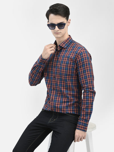 Maroon Checked Shirt
