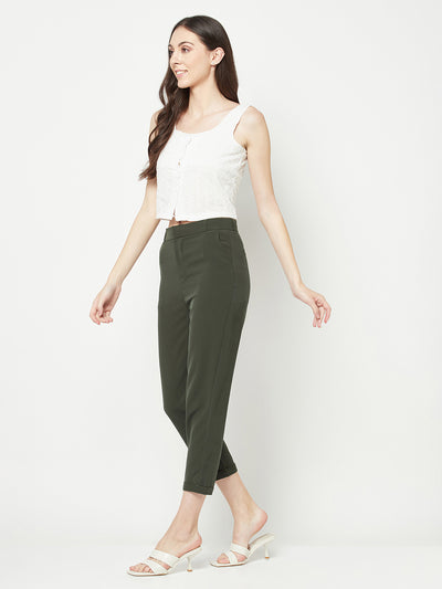 Olive Peg Trousers