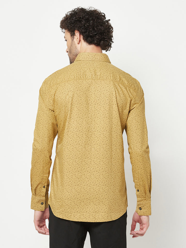 Beige Printed Shirt