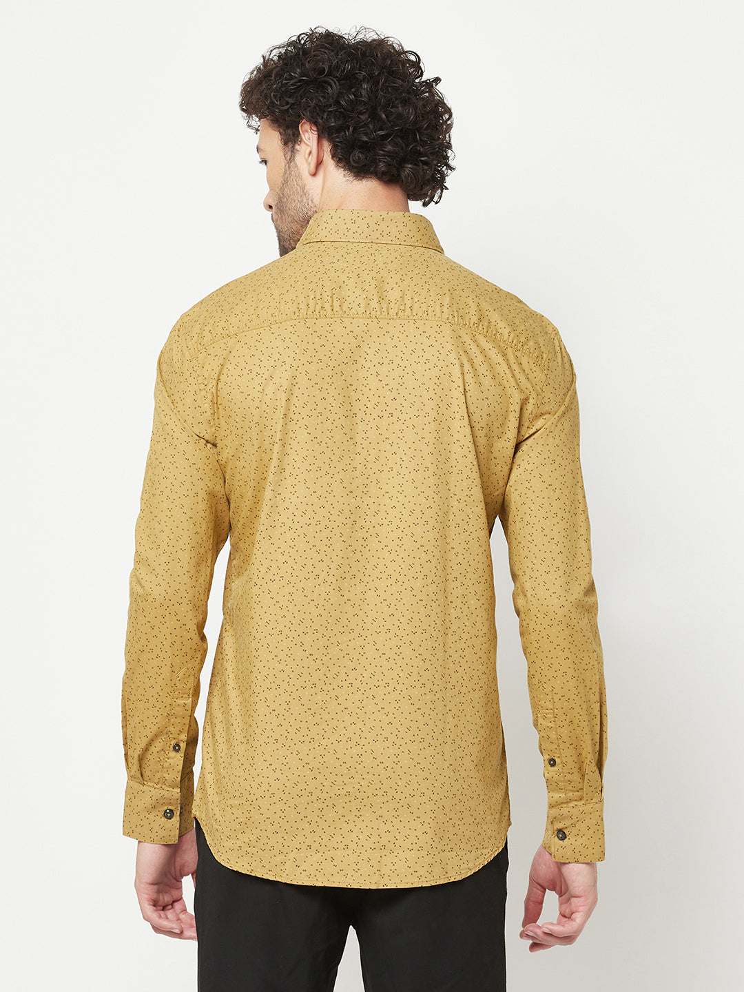Beige Printed Shirt