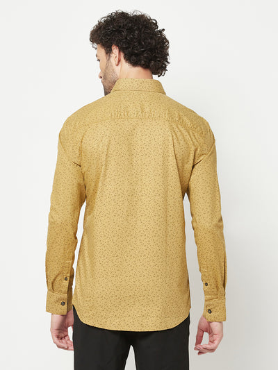 Beige Printed Shirt