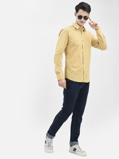 Yellow Printed Shirt