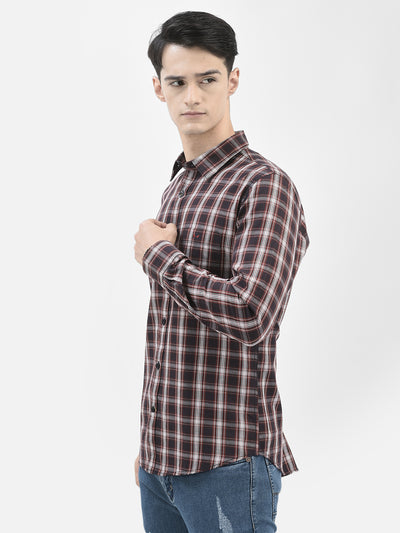 Brown Checked Shirt