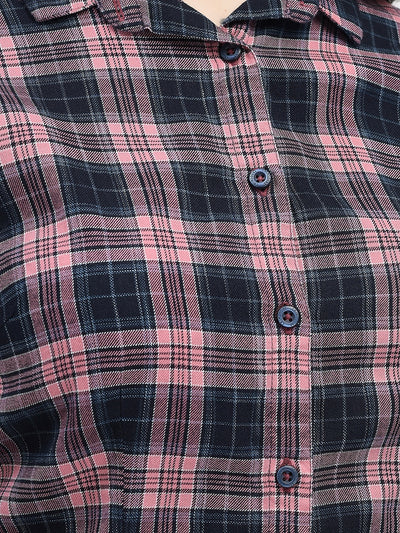 Tartan Checked Pink Shirt