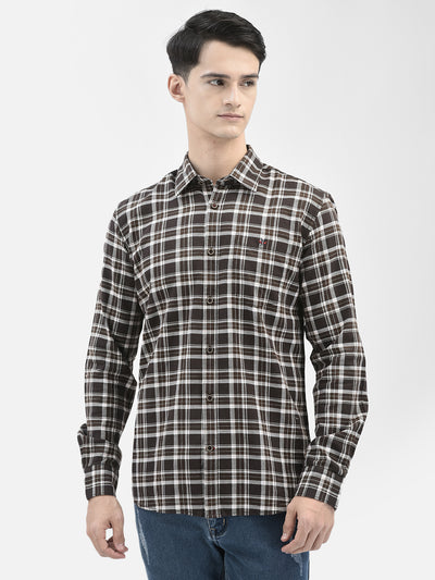 Brown Checked Shirt