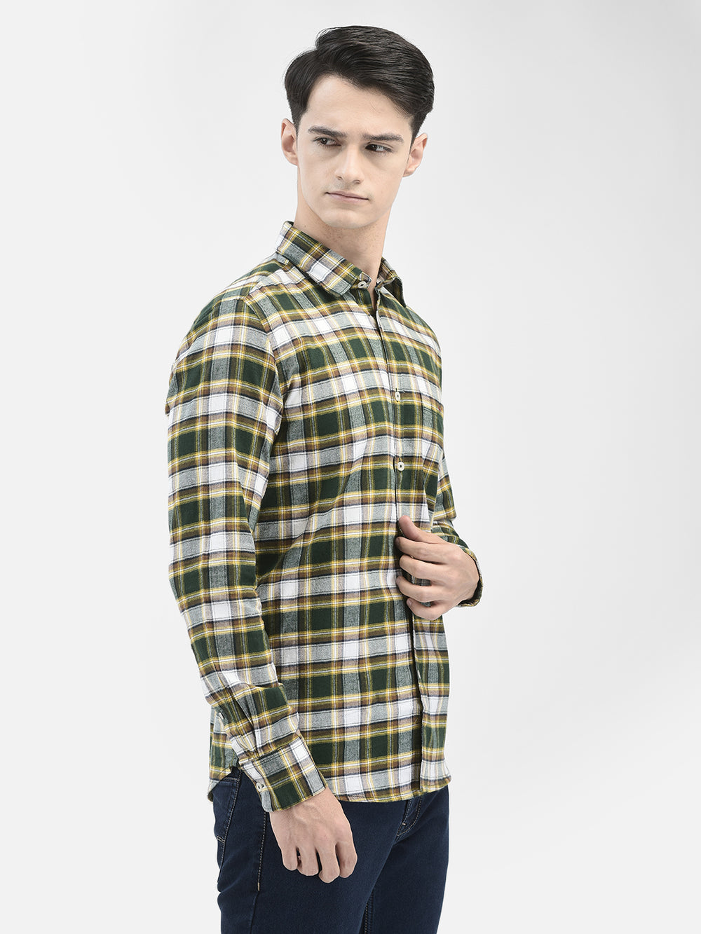 Green Checked Shirt