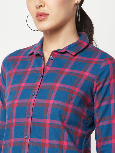 Magenta Checked Shirt