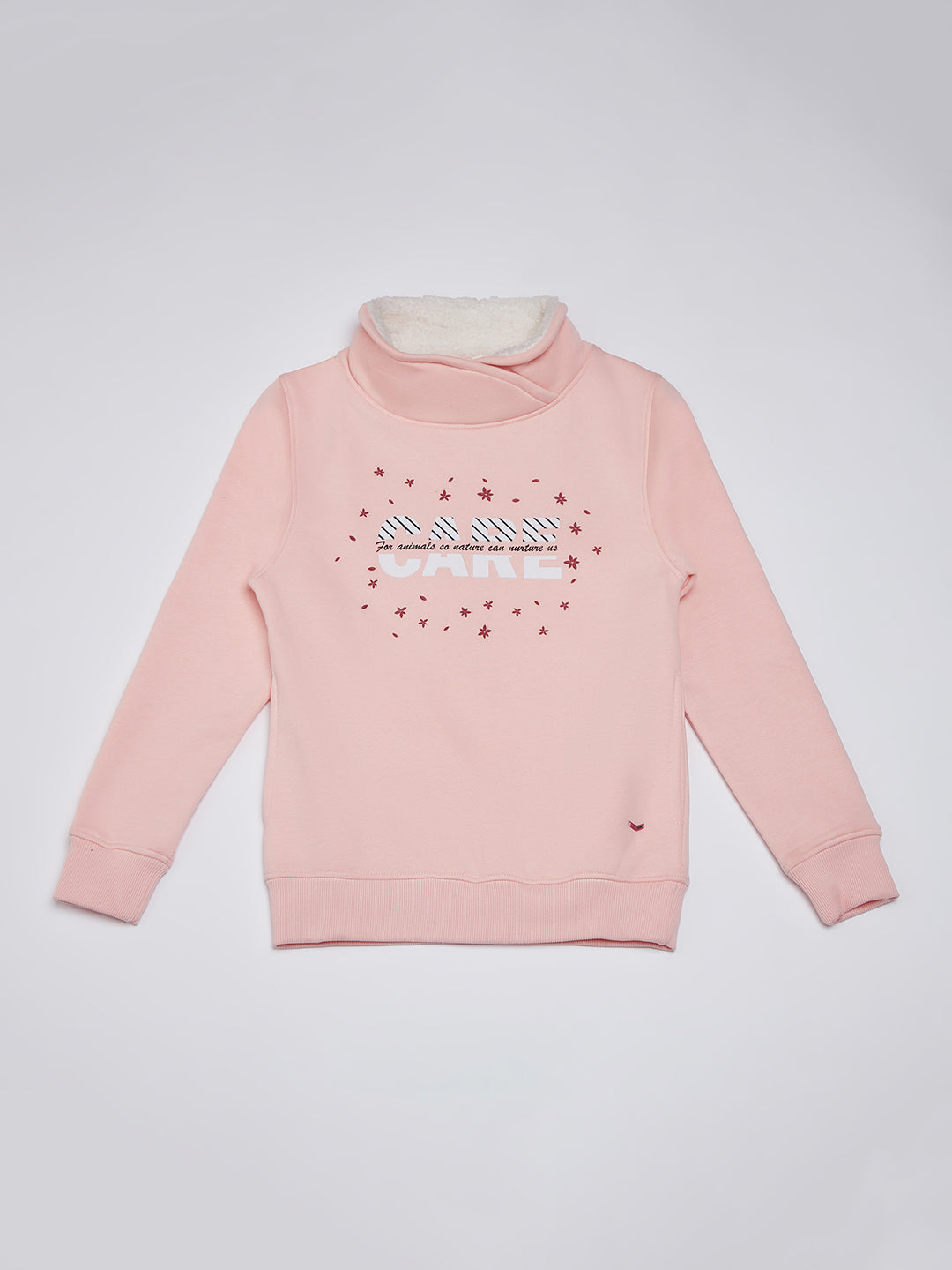 Pink Printed Sweatshirt