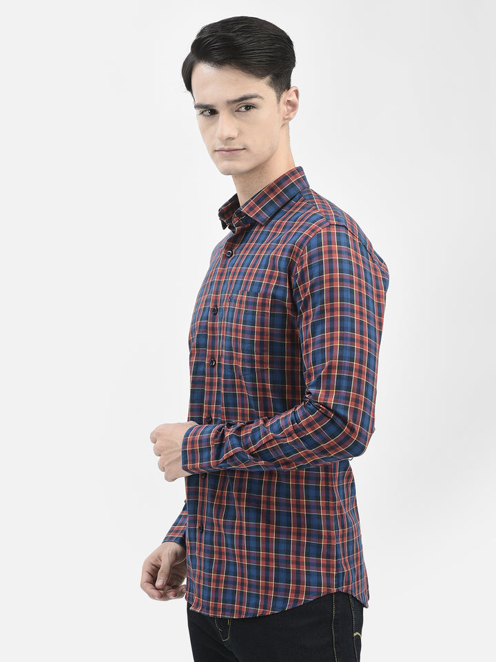 Maroon Checked Shirt