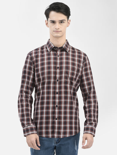Brown Checked Shirt