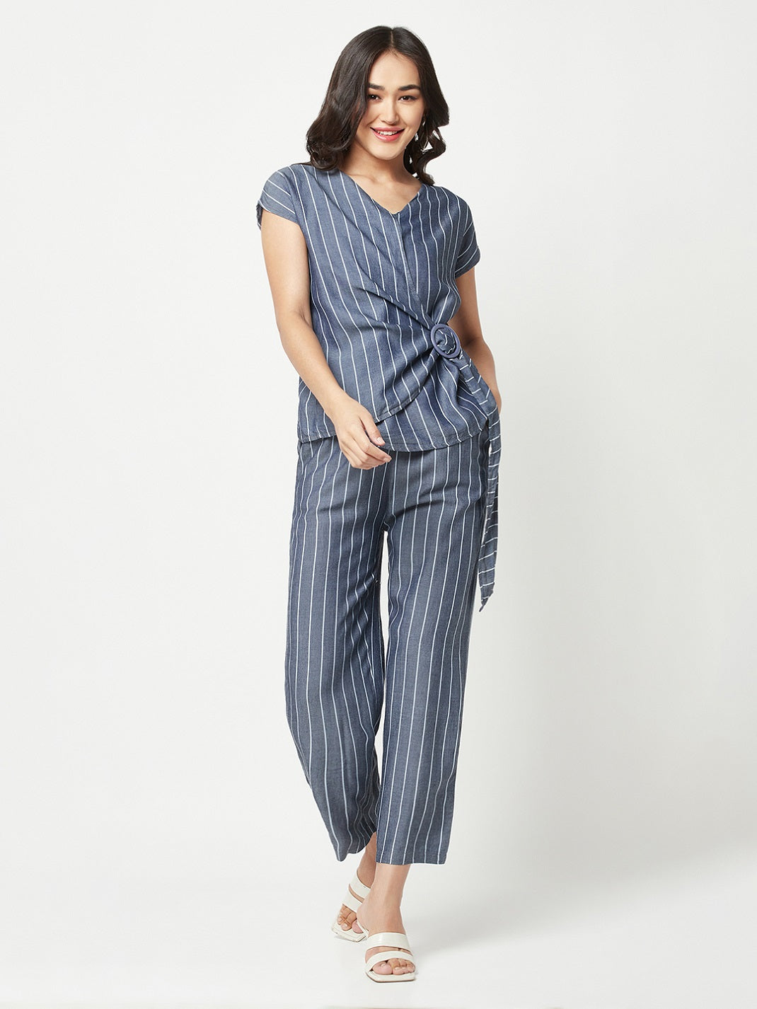 Blue Striped Co-Ords