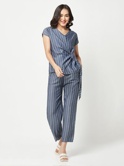 Blue Striped Co-Ords