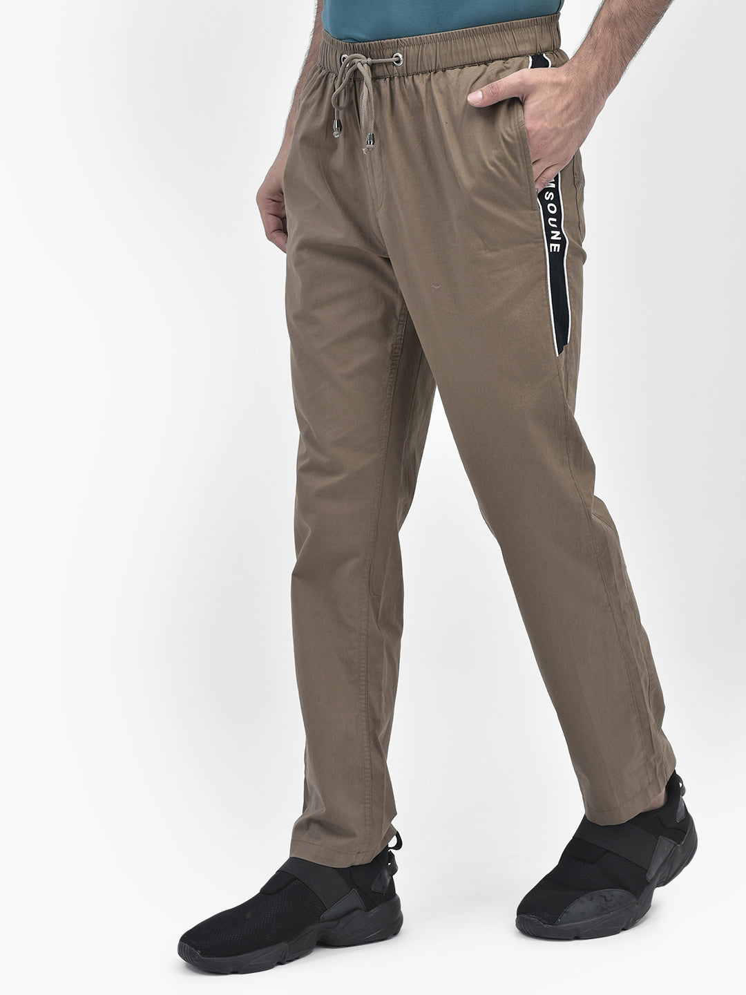 Brown Track Pants