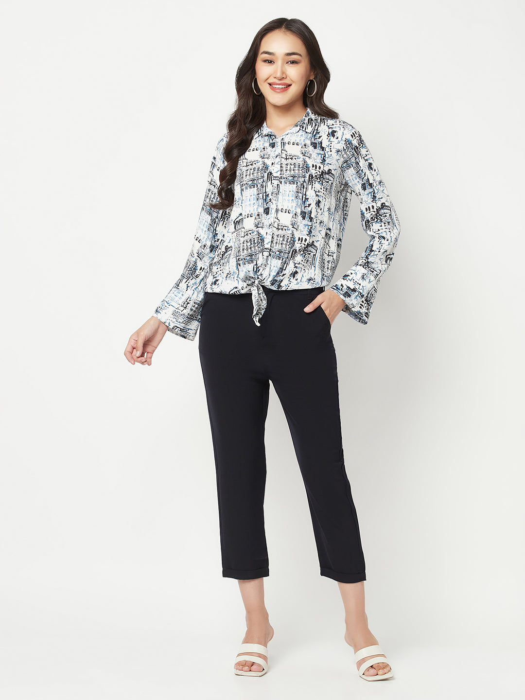 Black Peg Trousers