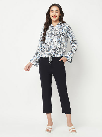 Black Peg Trousers