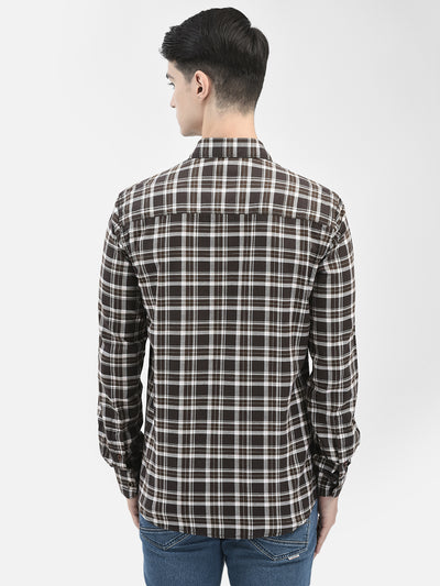 Brown Checked Shirt