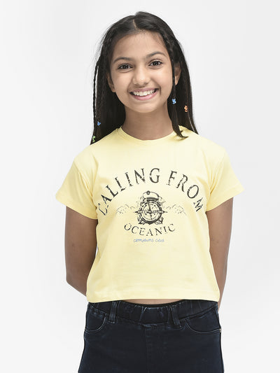 Yellow Cotton T-shirt