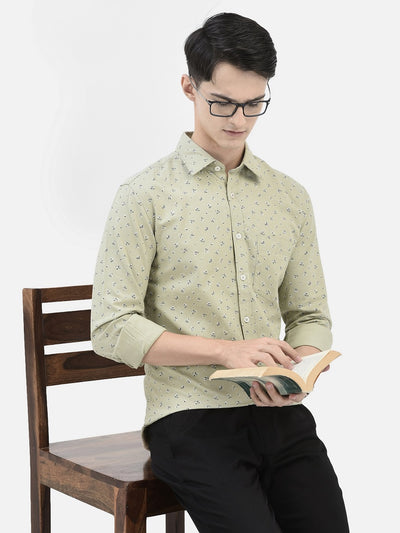 Grey Printed Shirt