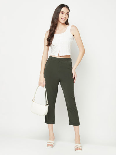 Olive Peg Trousers