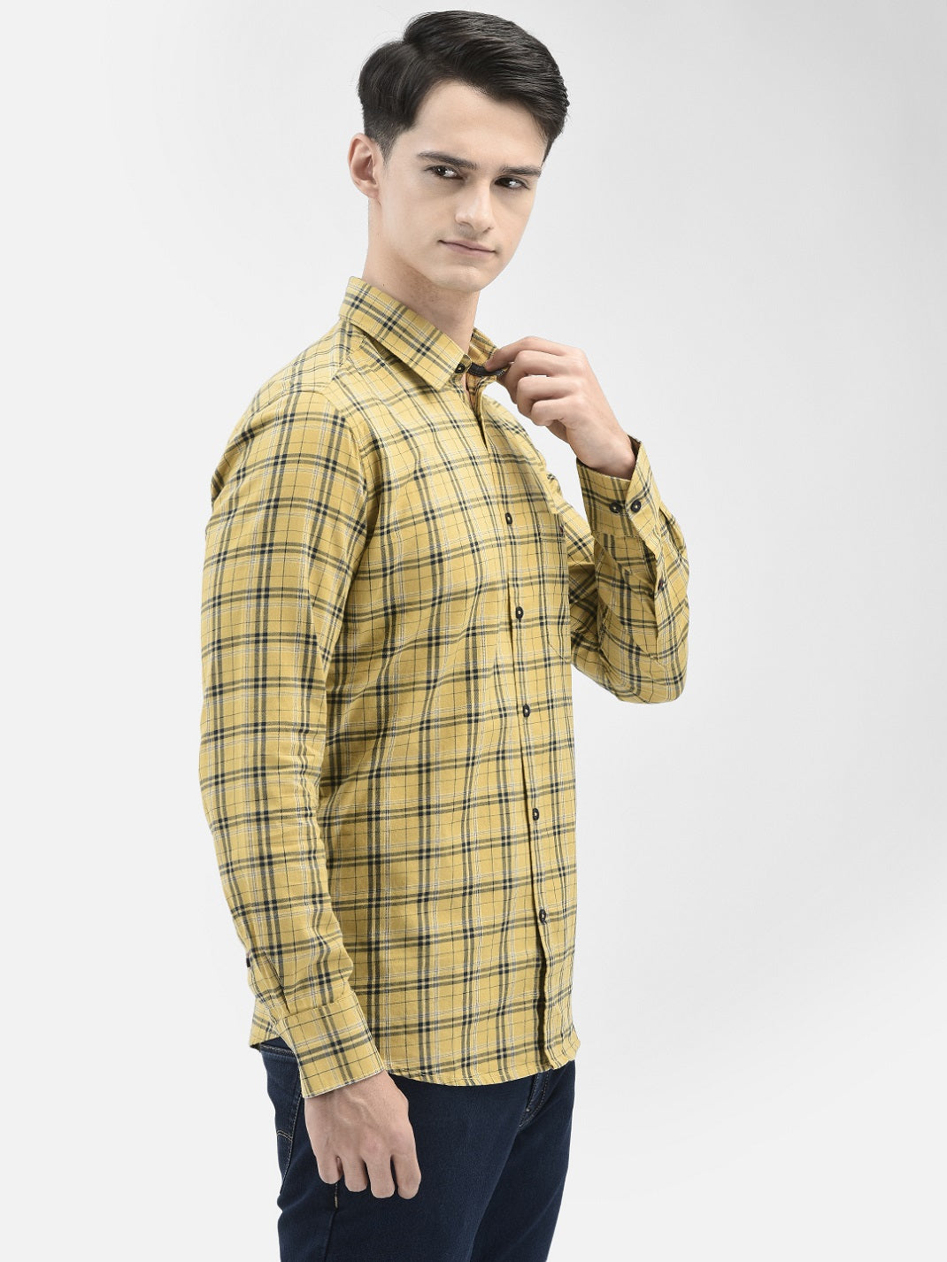 Mustard Checked Shirt