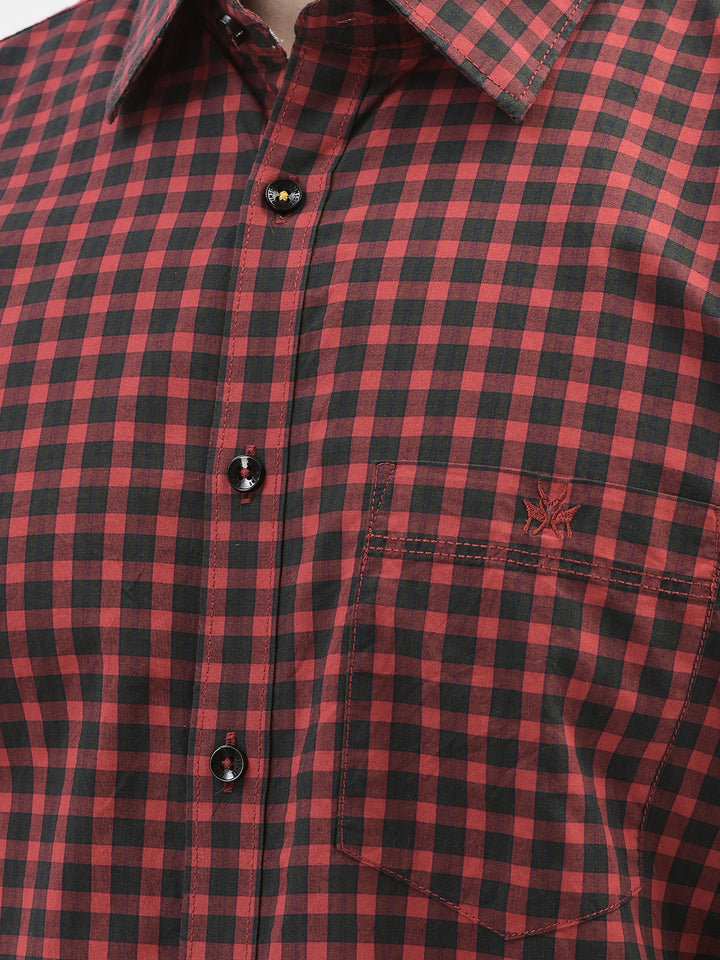 Red Gingham Checked Shirt