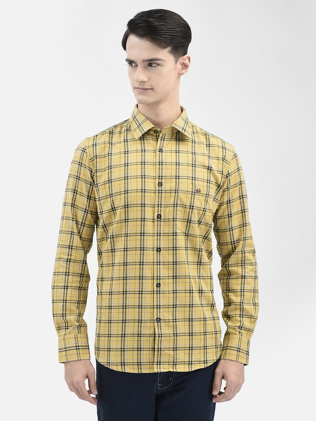 Mustard Checked Shirt