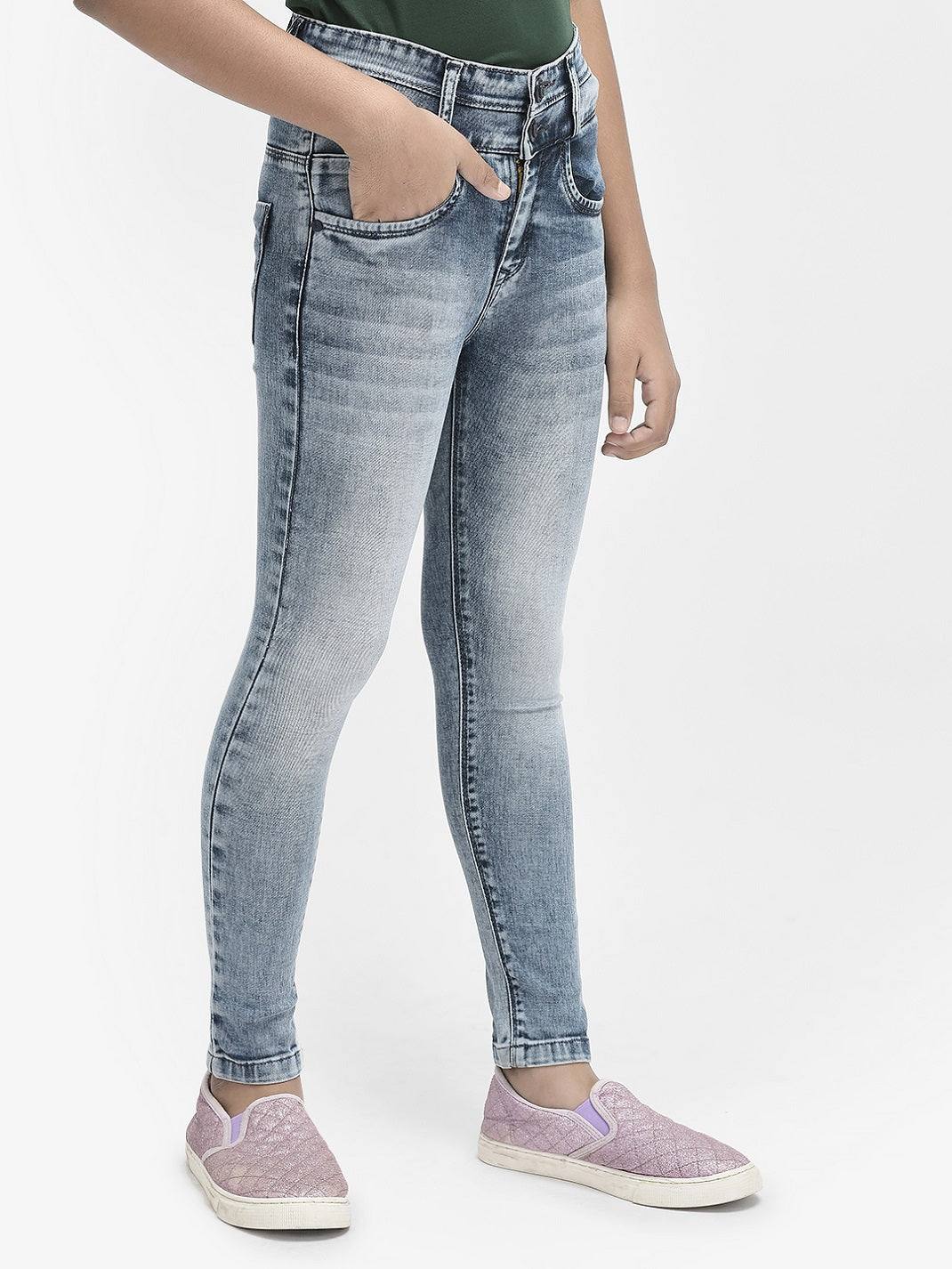  Light Blue High Waist Jeans