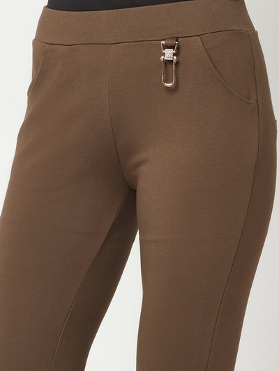 Brown Slim Trousers