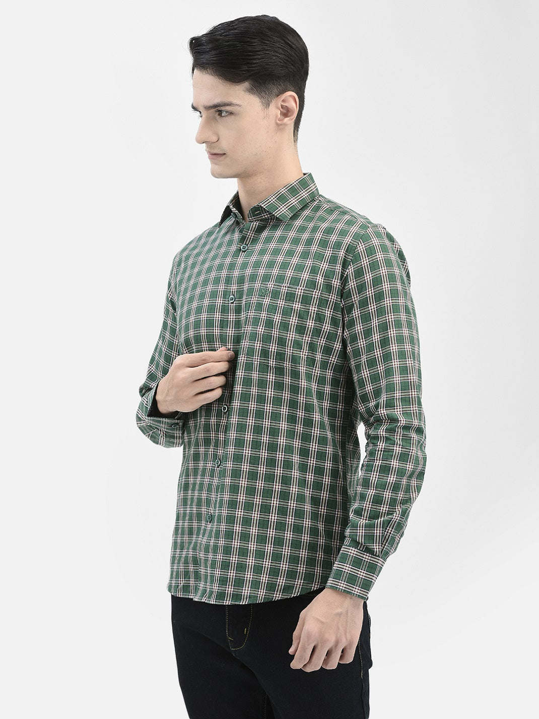 Green Checked Shirt