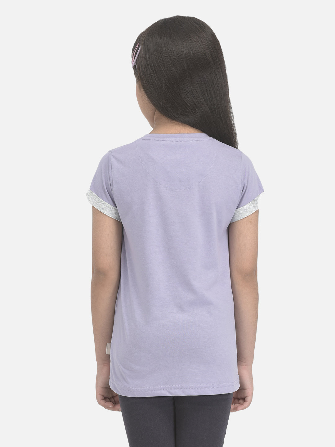 Purple Printed Lounge T-shirt