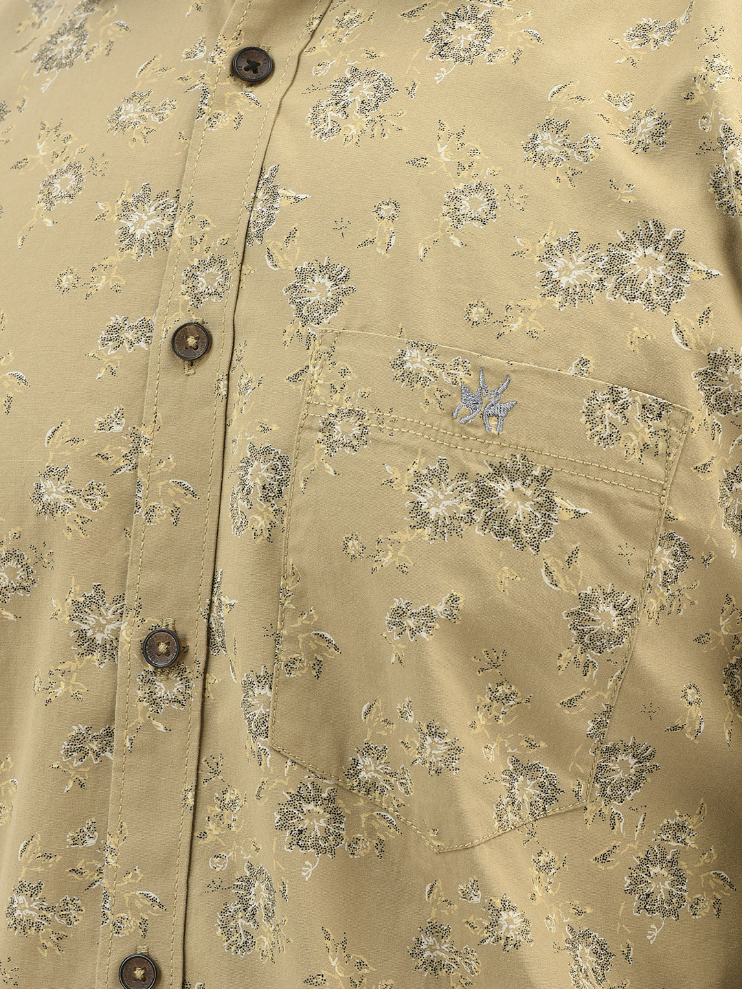 Khaki Floral Shirt