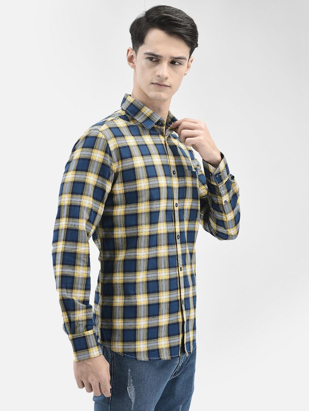 Mustard Checked Shirt