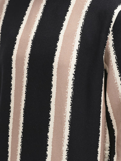 Black Striped Dress