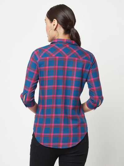 Magenta Checked Shirt