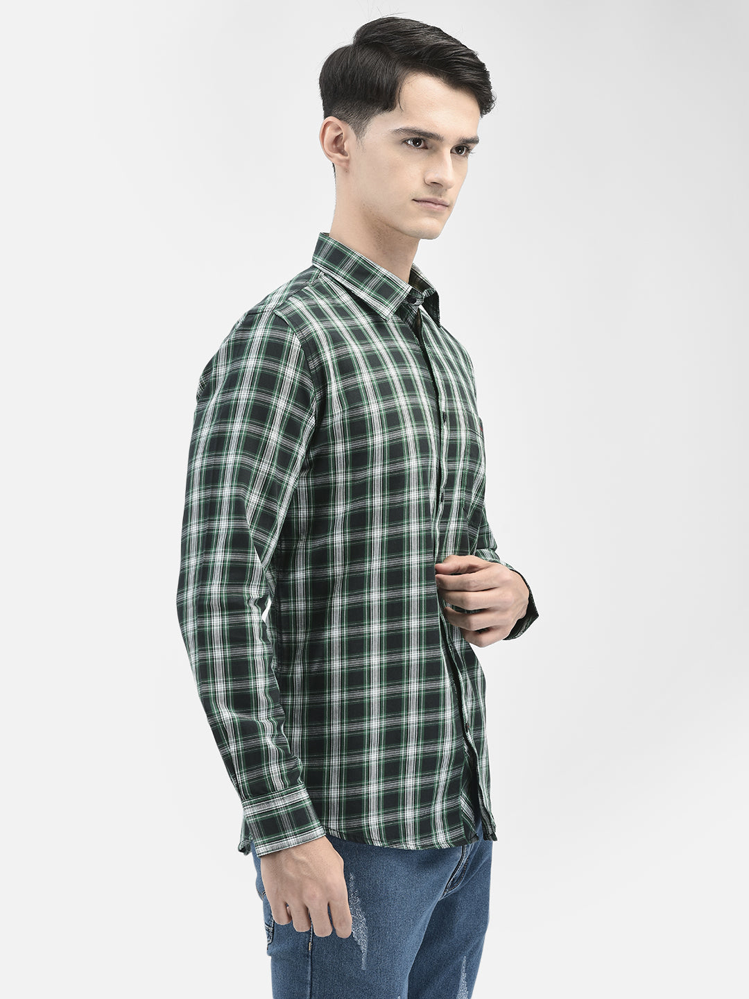 Green Checked Shirt