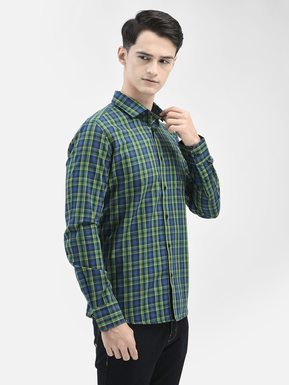 Green Checked Shirt